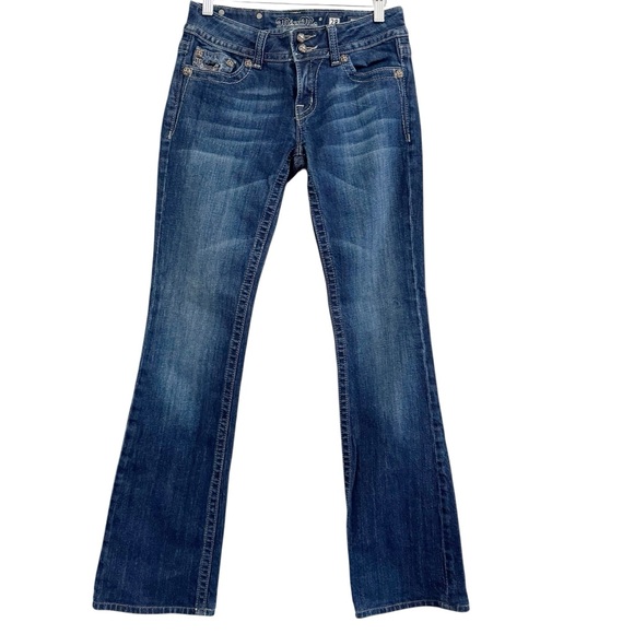 Miss Me Boot Cut Angel Wing Jeans 28 - Picture 3 of 14